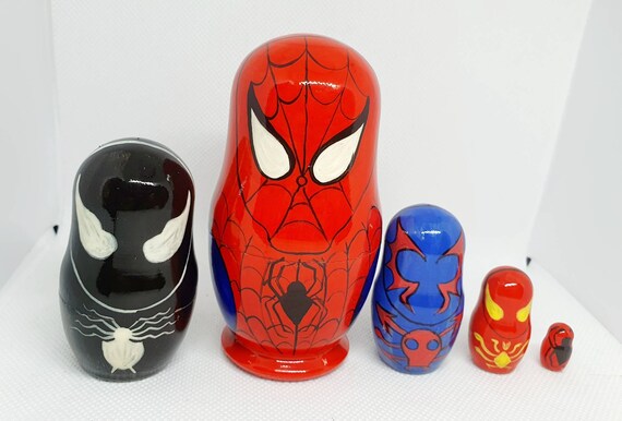 spiderman nesting dolls