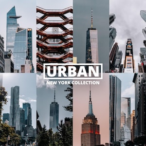 8 Lightroom Presets || New York Urban Collection || Lightroom Preset Bundle | City Photography Presets | Urban Photography Preset