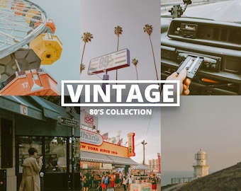 10 80's Lightroom Presets || Vintage Collection | Lightroom Preset Bundle | Film Photography Presets | Fog Photography Preset | Film Presets