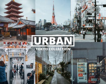 10 Tokyo Urban Lightroom Presets: City Photography, Cyberpunk Style (Digital Download Bundle)