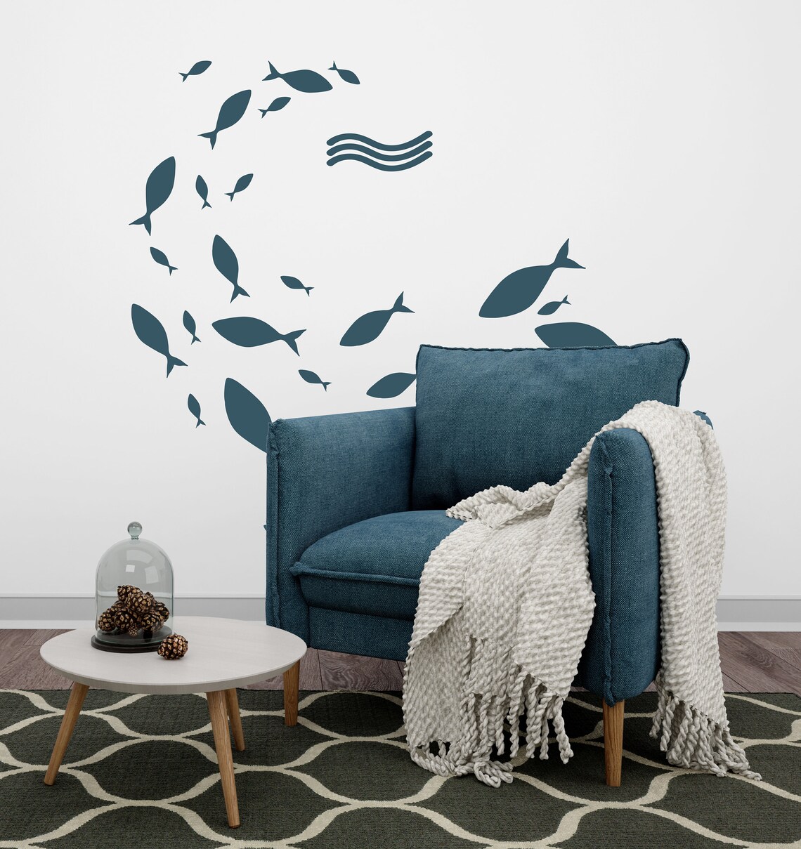 Fish Wall Decal Etsy