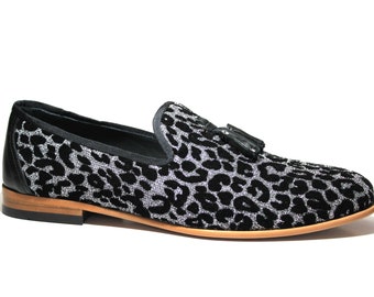 mens leopard sneakers