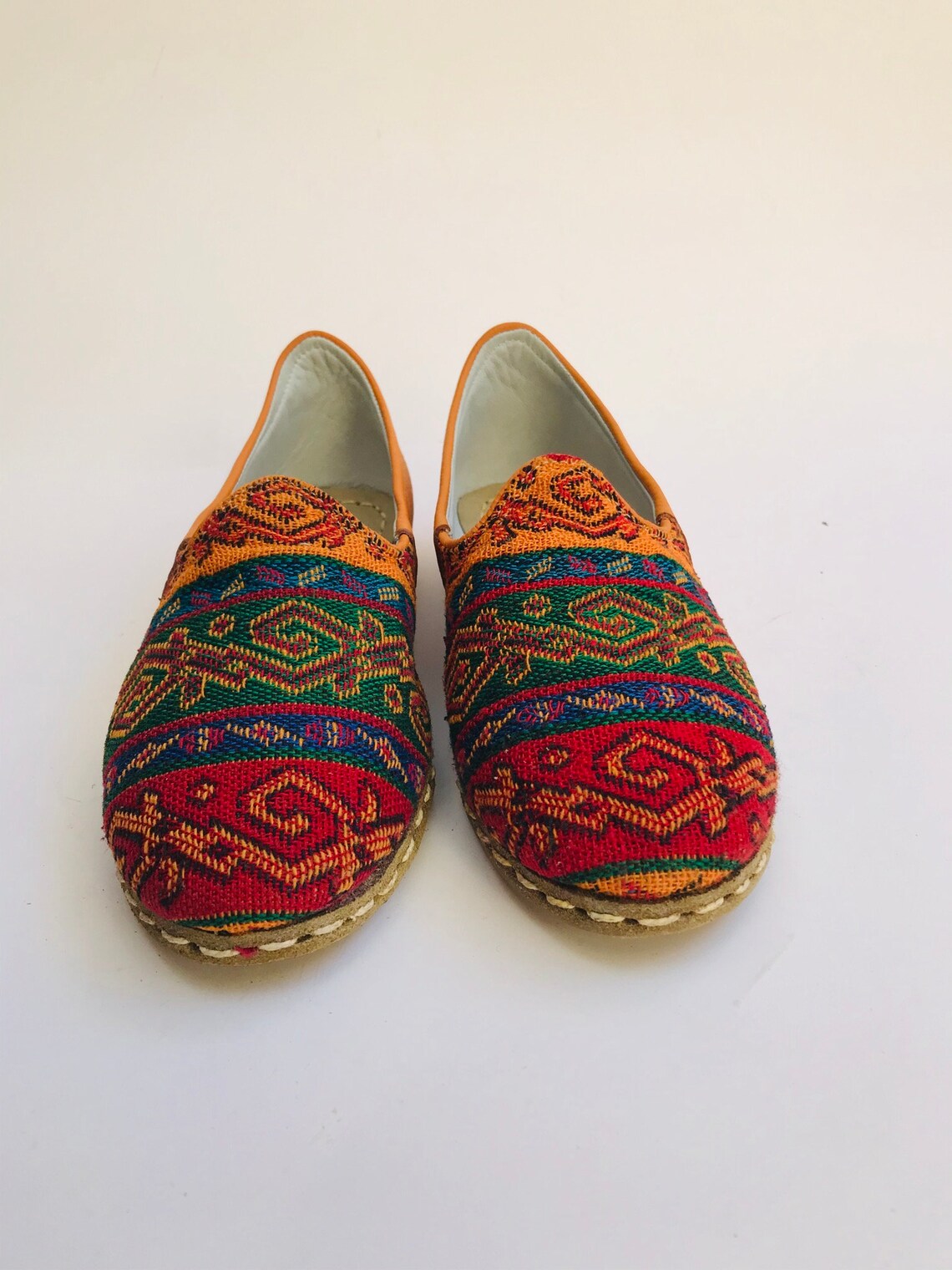 Men's Handmade Yemeni Shoes Travel Shoes Light Blue | Etsy