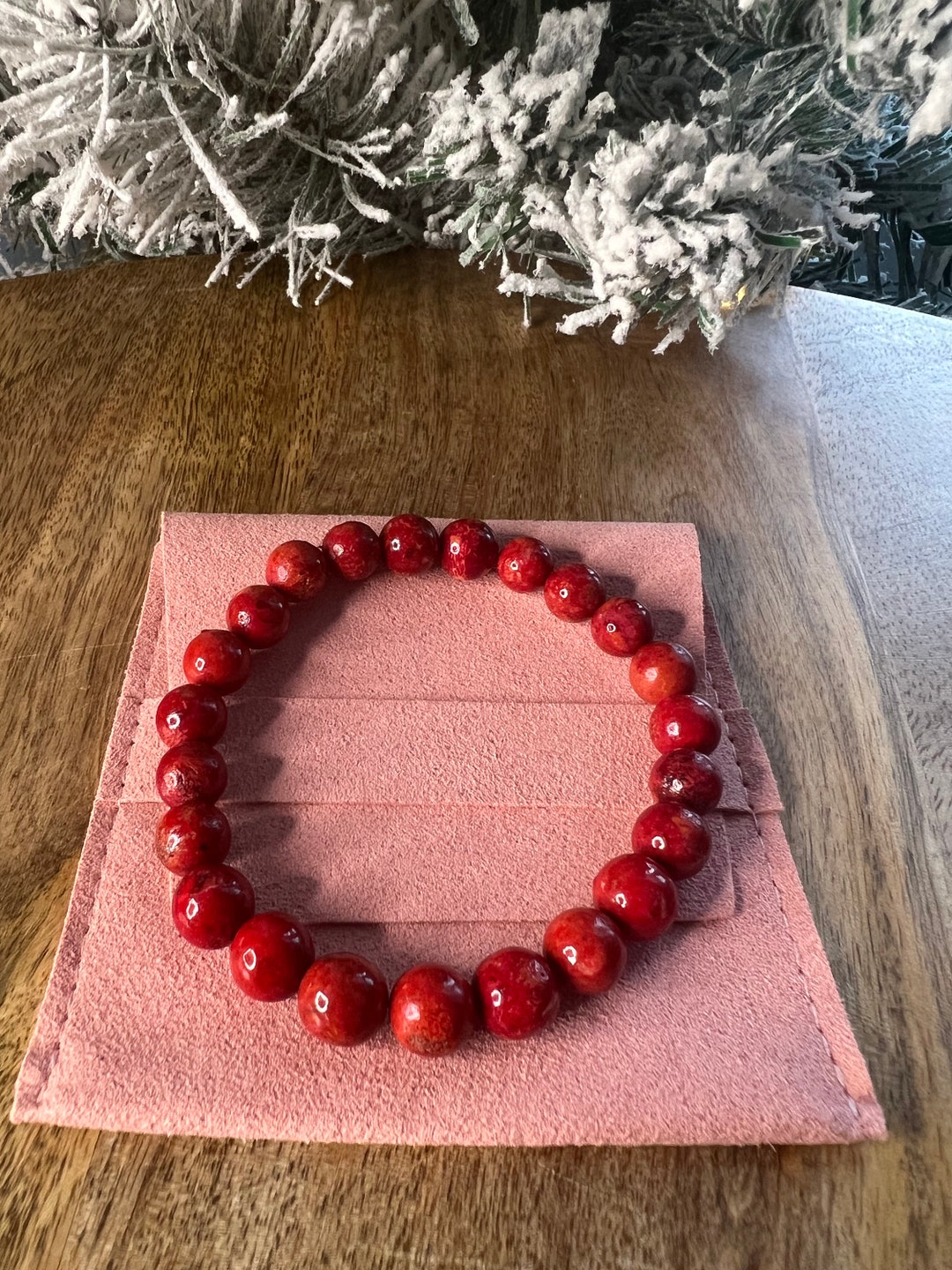 Red Jasper Bracelet Strength Bracelet for Women Healing Crystal