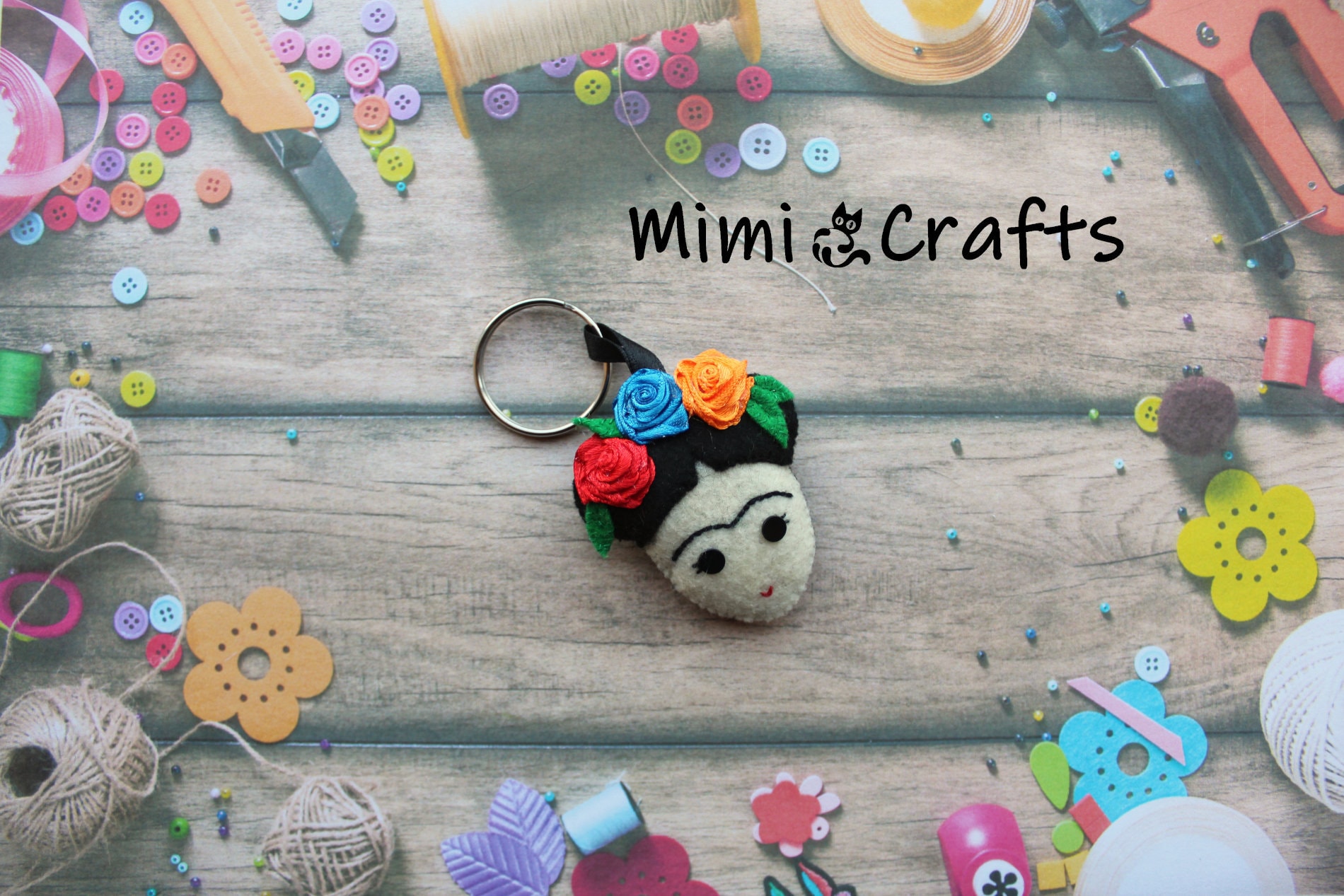 Frida kahlo keychain sale