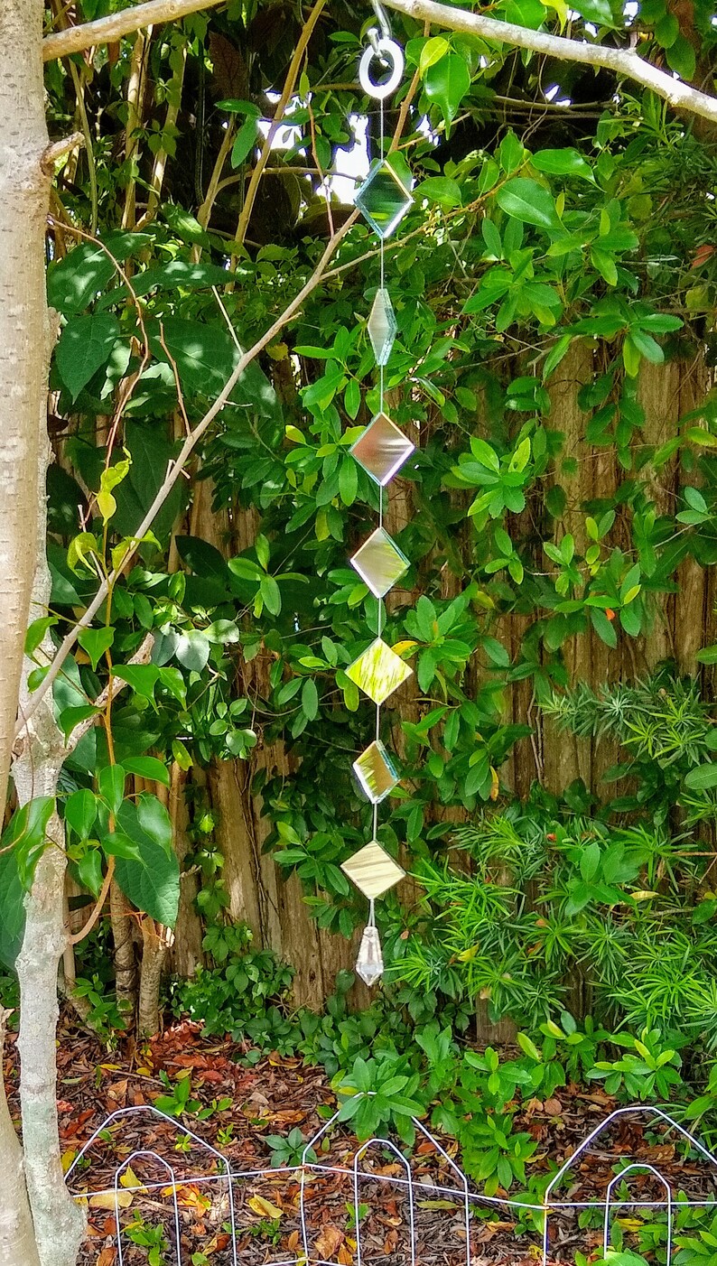 All Mirror Sun Catcher Diamond Mobile Hanger Etsy