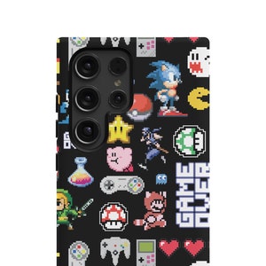 Retro Video Games Samsung Case Galaxy S24 Ultra, S24 Plus, S23 Ultra, Note 20 Ultra, S22, S21 Plus,S10 Plus, Note 10 Plus - Tough | Clear