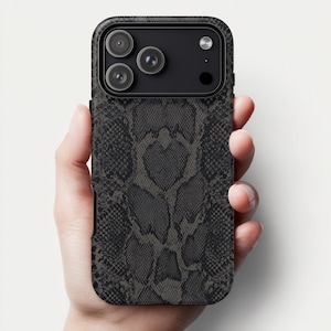 iPhone 17 16 15 14 13 12 Pro Max Plus Case | Exotic Snakeskin Animal Print | Tough Protective Phone Cover