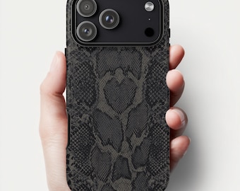 iPhone 17 16 15 14 13 12 Pro Max Plus Case | Exotic Snakeskin Animal Print | Tough Protective Phone Cover