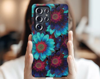 Samsung S26 Ultra S25 S24 S23 S22 Ultra Plus Case | Watercolor Pink Bloom Floral | Tough Protective Phone Cover