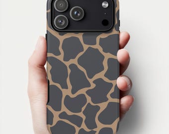 Giraffe Print Custom Phone Case | Personalized Animal Design iPhone 17-12