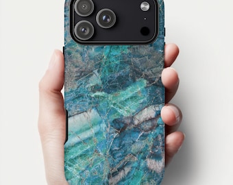 Turquoise Marble iPhone Case iPhone 17 16 15 14 13 12
