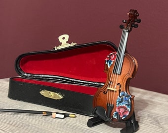 Miniature Hand Painted Violin