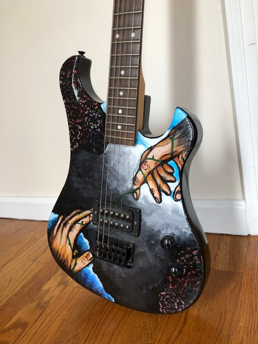Handpainted Electric Guitar Dream Theater Etsy
