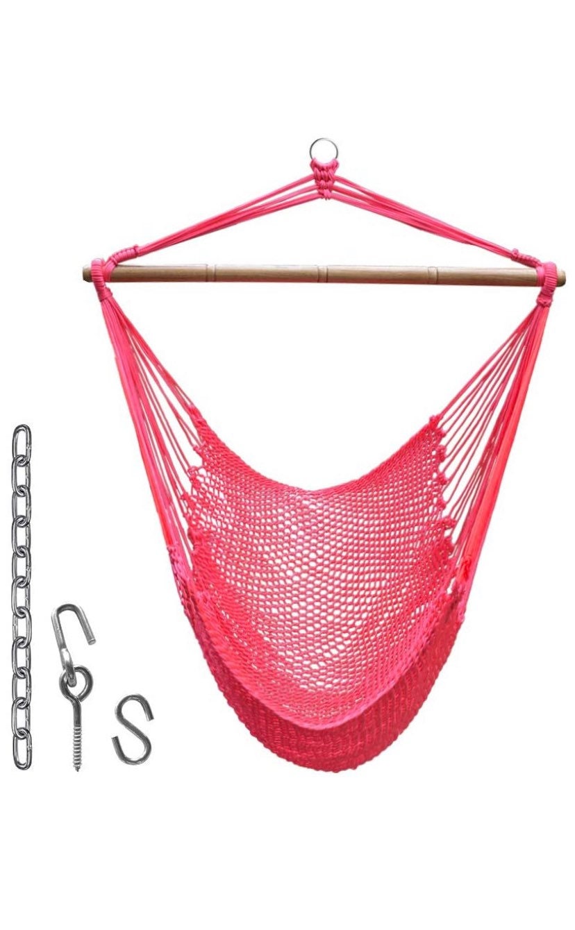 pink hammock chair