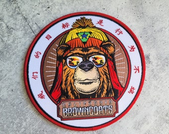 California Browncoats Patch: Vera Bear, Firefly Fan Art (6 inch)