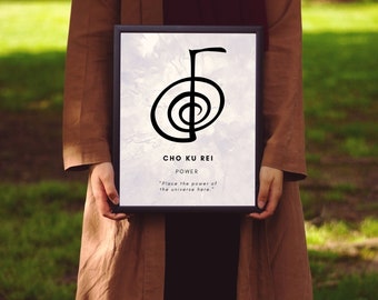 Cho Ku Rei - Reiki - Power - Symbol - Energy Healing - Universe - Digital Download - Wall Art - Printable - Instant Download