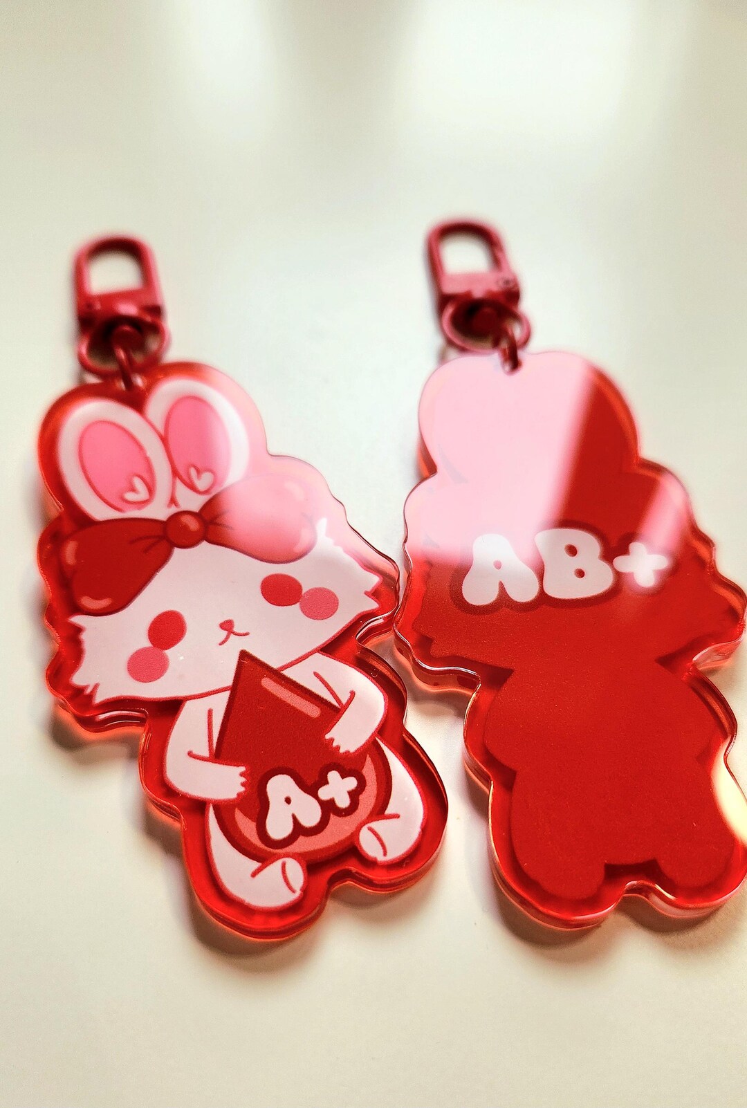 Acrylic Keychain - Blood Types Little Mii - Etsy