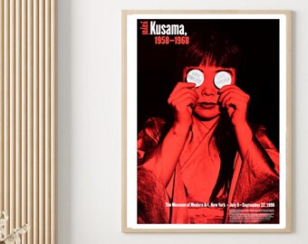 Yayoi Kusama Exhibition Poster, Japan Art Print