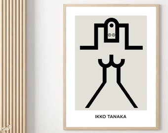 Ikko Tanaka Museum Print, Japan Poster, Japanese Wall Art Replica Digital Prints