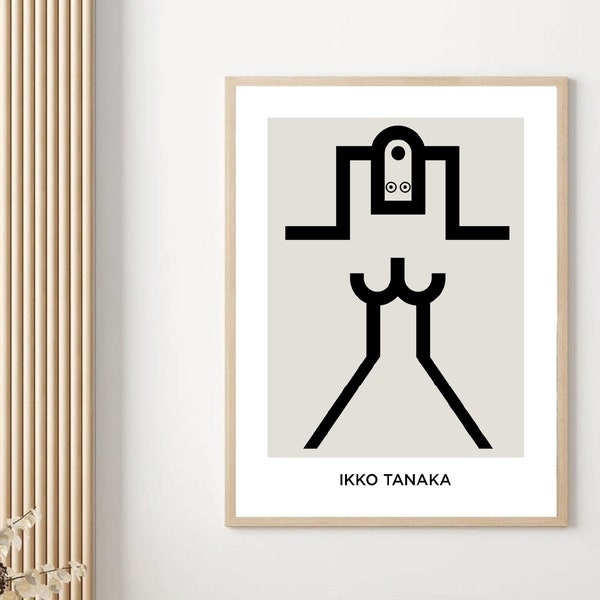 Ikko Tanaka Museum Print, Japan Poster, Japanese Wall Art Replica Digital Prints