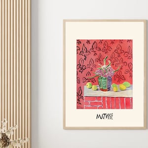 Henri Matisse Poster, Matisse Exhibition Print, Pintura abstracta, Cartel de exposición, Decoración del hogar, Arte mural