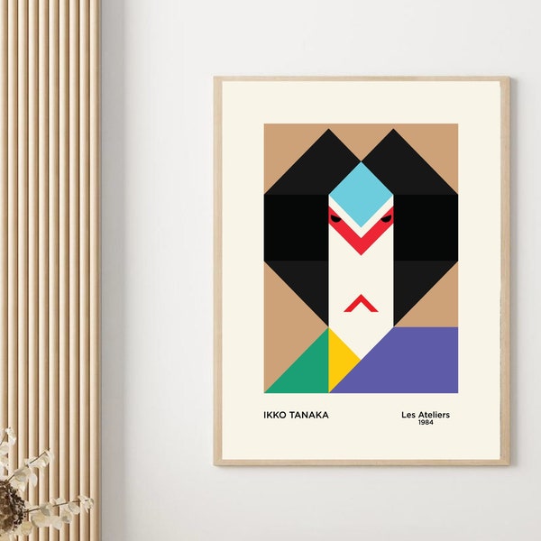 Ikko Tanaka Art, Exhibition Print, Abstract Art Print, Poster Replica, Aesthetic Poster, Salon Decor, Digital Prints