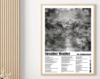 Sweather Weather The Neighbourhood Song Lyrics Album Cover Poster Music Posters Modern Art Band Posters