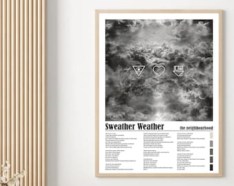 Sweather Weather The Neighbourhood Song Lyrics Album Cover Poster Music Posters Modern Art Band Posters