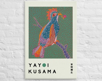 Yayoi Kusama, Canvas Wall Art, Exhibition Poster Replica, Art Print, Modern Art Acrylic