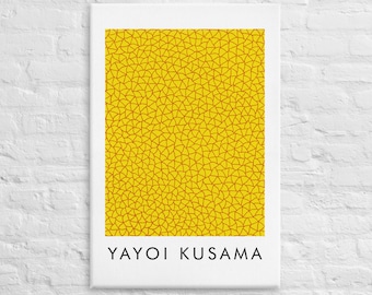 Yayoi Kusama, Canvas Wall Art, Exhibition Poster Replica, Art Print, Modern Art Acrylic