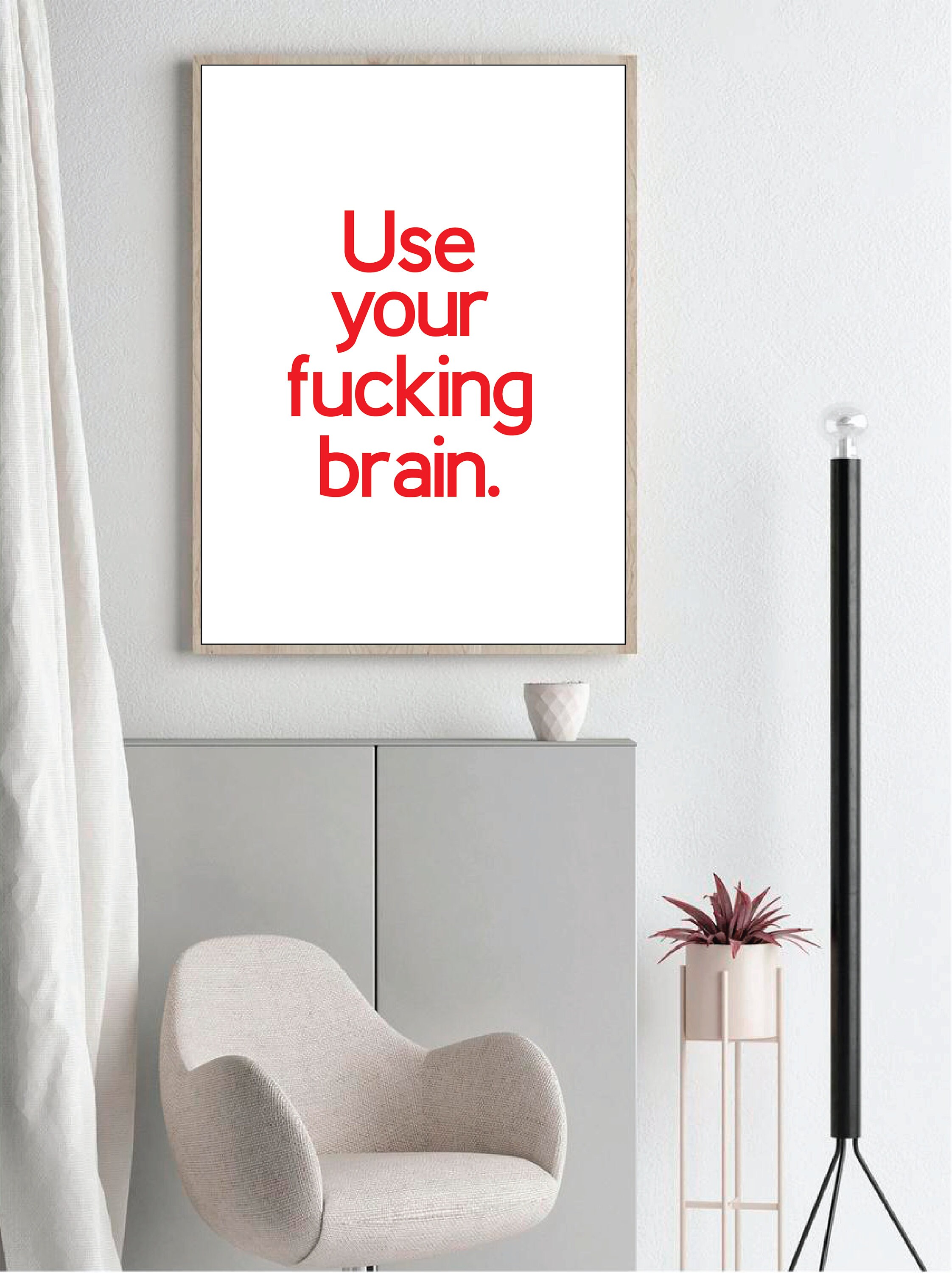 Typography Poster Inspirational Wall Art Quotes Black and | Etsy