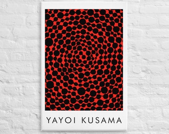 Yayoi Kusama, Canvas Wall Art, Exhibition Poster Replica, Art Print, Modern Art Acrylic