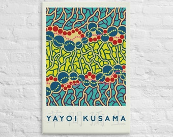 Yayoi Kusama, Canvas Wall Art, Réplica de póster de exposición, Impresión de arte, Arte moderno Acrílico
