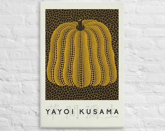 Yayoi Kusama, Canvas Wall Art, Exhibition Poster Replica, Art Print, Modern Art Acrylic