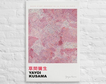 Yayoi Kusama, Canvas Wall Art, Exhibition Poster Replica, Art Print, Modern Art Acrylic