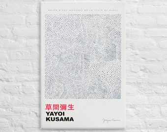 Yayoi Kusama, Canvas Wall Art, Exhibition Poster Replica, Art Print, Modern Art Acrylic