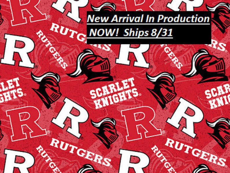 Rutgers University Scarlet Knights Face Mask Free Shipping Etsy