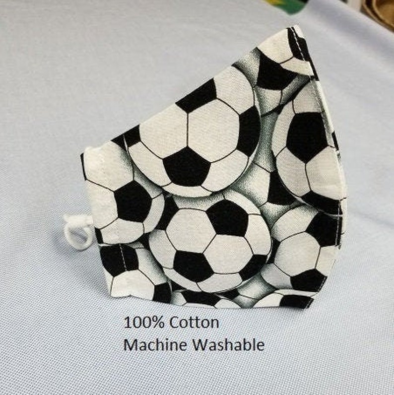 Soccer Ball Face Mask in Stock Free Shipping. Ships in 1 Etsy