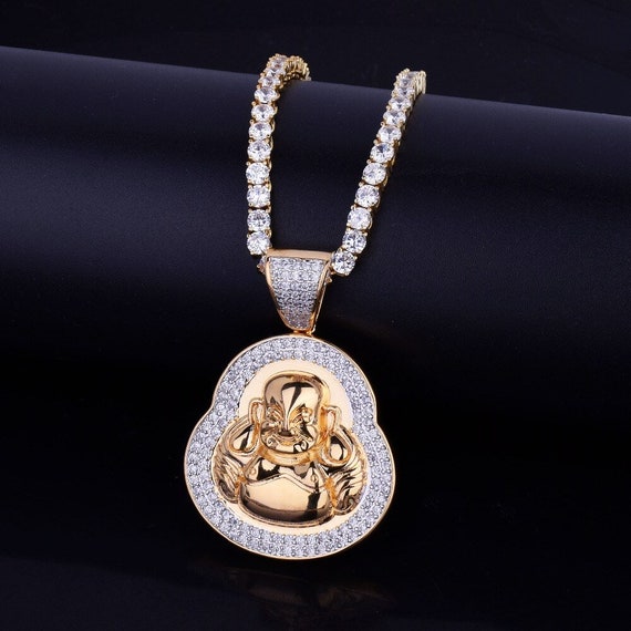 Iced out on sale buddha chain