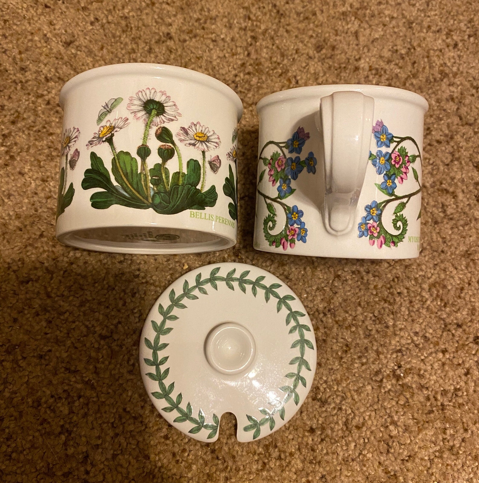PORTMEIRION BOTANIC GARDEN Creamer & Sugar Bowl Etsy