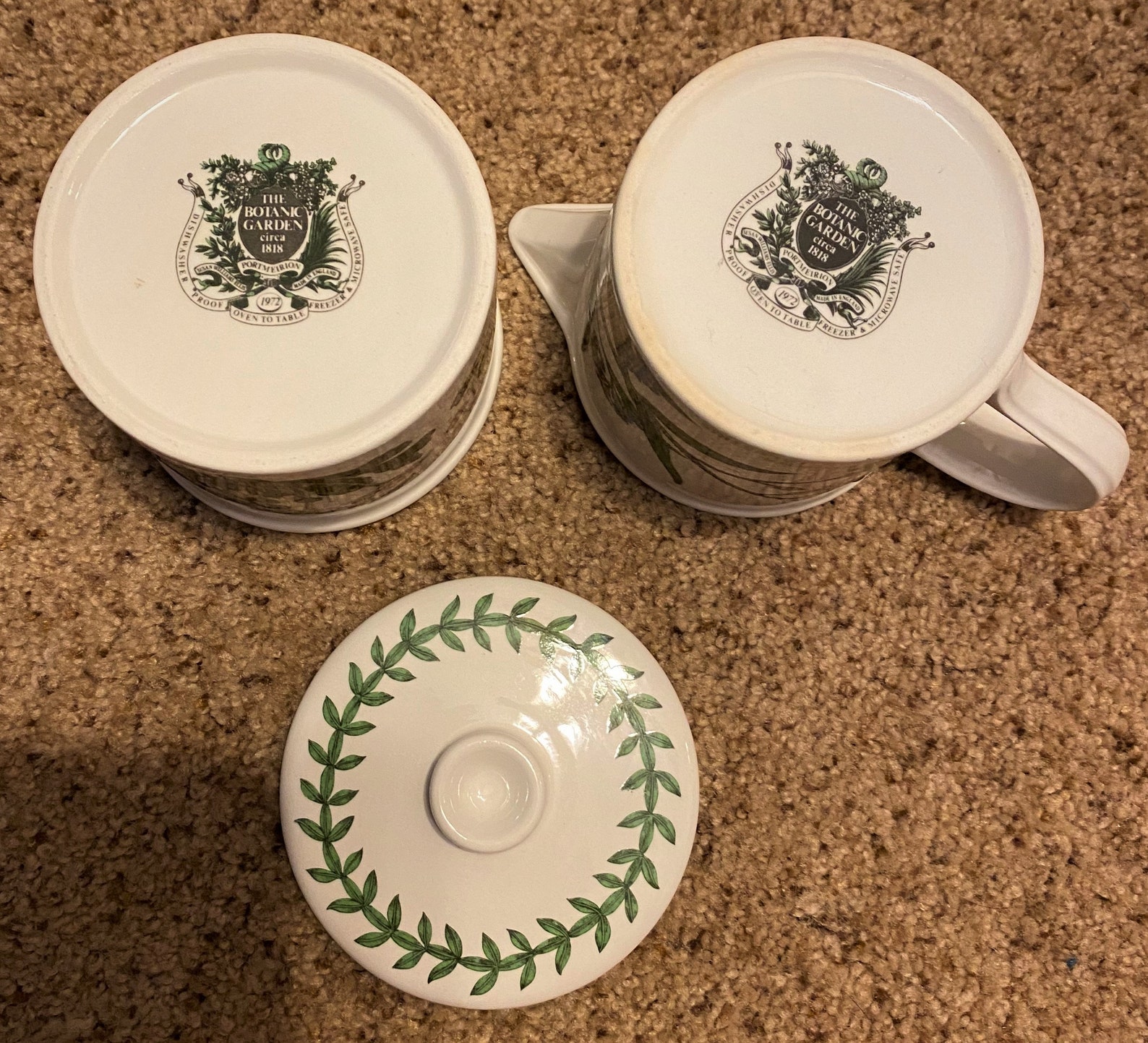 PORTMEIRION BOTANIC GARDEN Creamer & Sugar Bowl Etsy