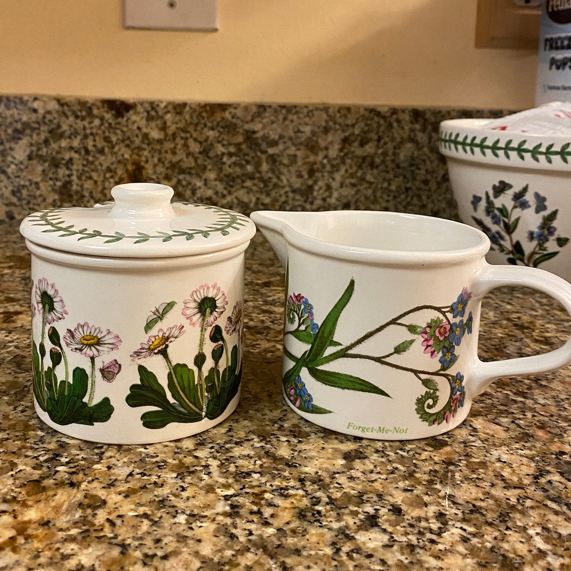 PORTMEIRION BOTANIC GARDEN Creamer & Sugar Bowl Etsy
