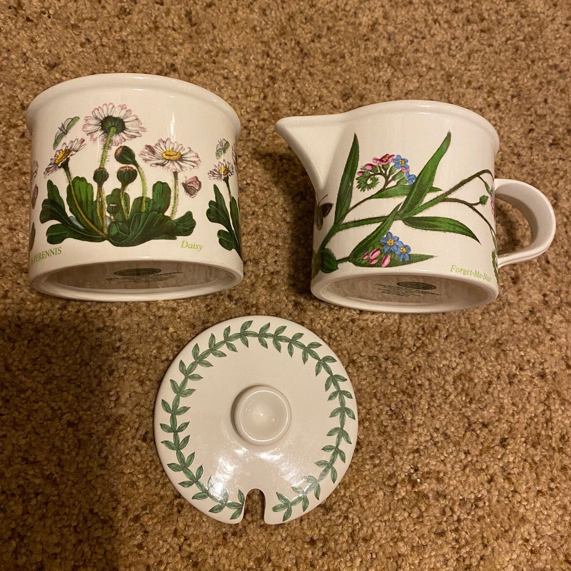 PORTMEIRION BOTANIC GARDEN Creamer & Sugar Bowl Etsy