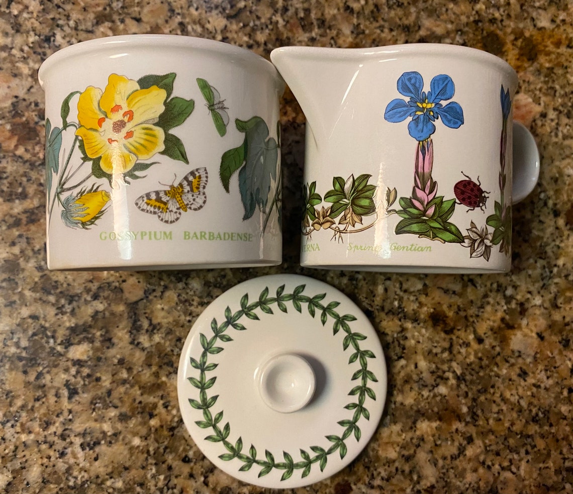 PORTMEIRION BOTANIC GARDEN Creamer & Sugar Bowl Etsy