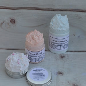 Foaming Whipped Sugar Scrub | You Choose the Scent | Body Scrub | Foaming Whipped Scrub | Exfoliating Scrub | Color varies by scent!