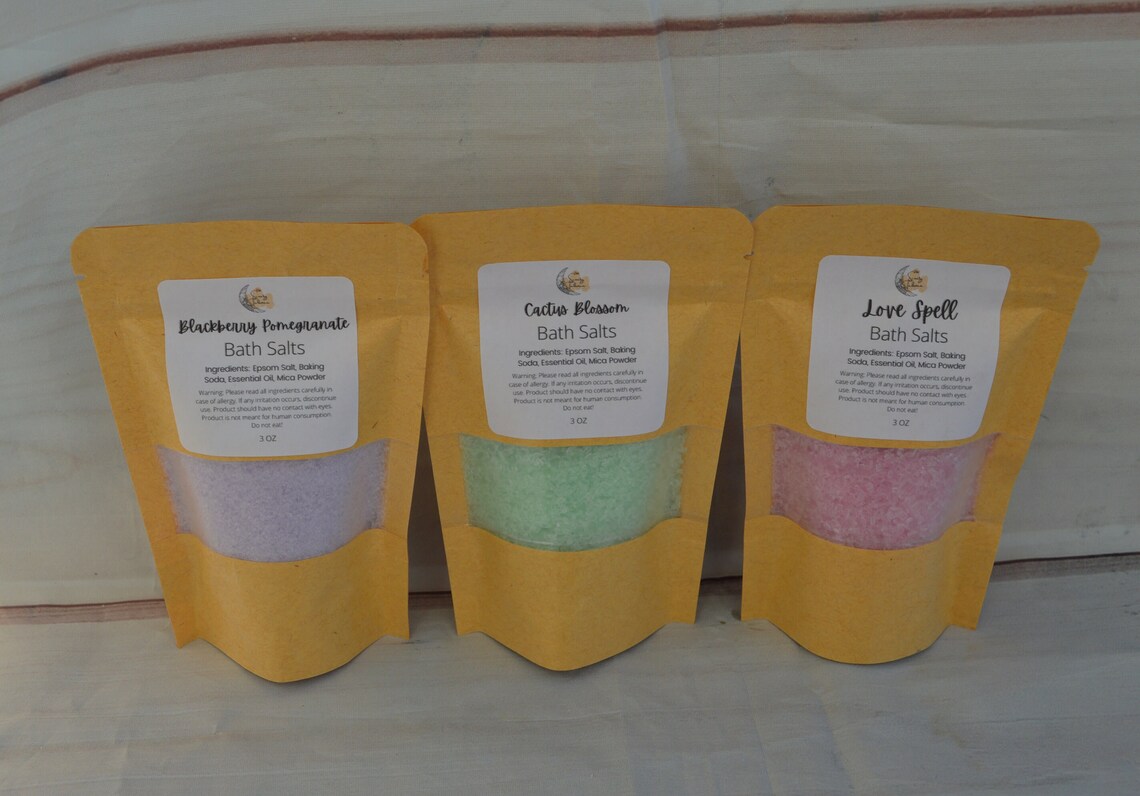 Bath Salt Bag Bath Salts Scented Salts Spa Gift Gift - Etsy