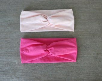 Pinky pink headbands