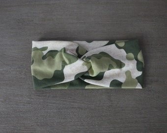 Summer camo/cheetah headband