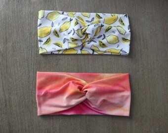 Pink lemonade headbands